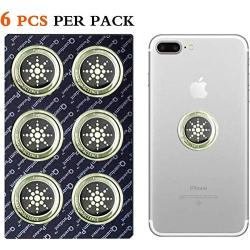 EMF Protection Sticker for Smartphone - Anti-Radiation Shield for Phone, Laptop, Tablet, Microwave, Kindle- Blocks Radiation Neutralizer- Fashionable Bumper Sticker- Healthier Environment (Silver)