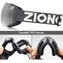 ZIONOR X4 Ski Snowboard Snow Goggles Magnet Dual Layers Lens Spherical Design Anti-Fog UV Protection Anti-Slip Strap for Men Women