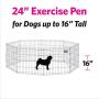MidWest Homes for Pets Folding Metal Exercise Pen/Pet Playpen