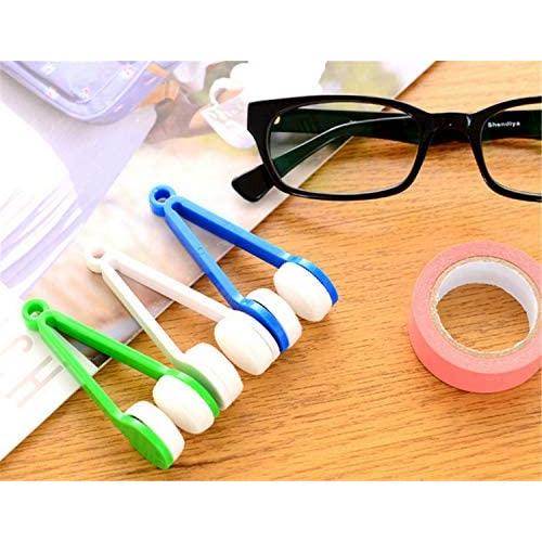 Microfiber Spectacles Cleaner Brush Lens Clothes Sunglasses Mini Eyeglass Cleaning Tool Mobile Phone Cleaning Soft Wipes Clip Keyrings Gift 7 * 2.5cm,Random Color (3pcs)