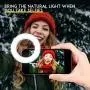 Ring Light for iPhone, Selfie Light Ring for iPhone, 3 Light Modes Rechargeable Circle Light, Adjustable Brightness Mini Clip On Ring Light for Phone Laptop Ipad Video Recording, Conferencing Ring Light for iPhone, Selfie Light Ring for iPhone, 3 Light Modes Rechargeable Circle Light, Adjustable Brightness Mini Clip On Ring Light for Phone Laptop Ipad Video Recording, Conferencing
