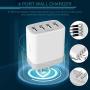 USB Charger Cube, Wall Charger Plug, Ailkin 4.8A 4-Muti Port USB Adapter Power Plug Charging Station Box Base Replacement for Phone 11 Pro Max/X/8/7, Pad, Samsung Phones and More USB Charging Block