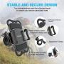 Bike Phone Mount, Detachable 360° Rotation Adjustable Universal Silicone Handlebar Cradle Motorcycle Phone Mount -for iPhone 11 Pro Max/X/XR/XS MAX/8/7 Plus, Samsung Galaxy S20 or Any Cell Phone…