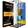 [ 3 Pack ] UniqueMe Screen Protector for LG Stylo 6 Tempered Glass [Full Coverage] Edge to Edge Protection [Case Friendly] -Black