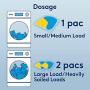 Woolite Clean & Care Pacs, Laundry Detergent Pacs, 30 Count, for Standard and HE Washers, Travel Laundry Packets