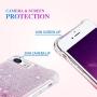 Ruky iPhone 6 6S 7 8 Case, iPhone SE 2020 Case, Glitter Gradient Quicksand Series Bling Liquid Floating TPU Bumper Cushion Protective Girls Women Case for iPhone 6/6s/7/8/SE 2020 4.7", Gradient Pink