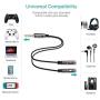 Kingtop 2 Pack 3.5mm Combo Audio Adapter Cable for PS4,Xbox One,Tablet,Mobile Phone,PC Gaming Headsets and New Version Laptop