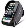 Wallfire Bike Phone Mount Bag, Bicycle Frame Bike Handlebar Bags with Waterproof Touch Screen Phone Case