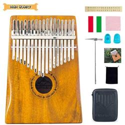 EastRock Kalimba 17 Keys Thumb Piano, with EVA High-Performance Protective Box and Hand-Rest Curve Design Kalimba,Easy to Learn Portable Instrument Gifts for Kids Adult Beginners(Mbira Acacia/Koa)