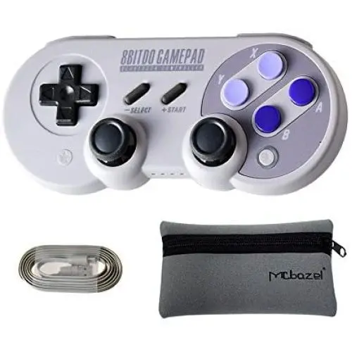 Mcbazel 8Bitdo SN30 Pro Bluetooth Wireless Controller for NS Switch/Windows/Android/Macos/Stream – with Mcbazel Storage Bag Mcbazel 8Bitdo SN30 Pro Bluetooth Wireless Controller for NS Switch/Windows/Android/Macos/Stream – with Mcbazel Storage Bag