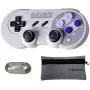 Mcbazel 8Bitdo SN30 Pro Bluetooth Wireless Controller for NS Switch/Windows/Android/Macos/Stream – with Mcbazel Storage Bag Mcbazel 8Bitdo SN30 Pro Bluetooth Wireless Controller for NS Switch/Windows/Android/Macos/Stream – with Mcbazel Storage Bag