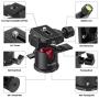 SmallRig Mini Ball Head, Tripod Head Camera 360° Panoramic with 1/4" Screw 3/8" Thread Mount and Arca-Type QR Plate Metal Ball Joint for Monopod, DSLR, Phone, Gopro, Max Load 4.4lbs/2kg - BUT2665