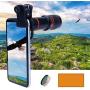 Godefa 12X Zoom Telephoto Cell Phone Camera Lens Universal Clip On Lens Kit for iPhone X/8/7/6S/6 Plus/5/4,Samsung, Android and Other Phones Godefa 12X Zoom Telephoto Cell Phone Camera Lens Universal Clip On Lens Kit for iPhone X/8/7/6S/6 Plus/5/4,Samsung, Android and Other Phones