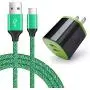 AndHot 2.1A USB Charging Block Brick Box Cube with 6ft Type C Fast Charging Charger Cable Compatible with LG Stylo 5/4 G8 V50, Moto G8 G7 Power Play G6 Plus Z4 X5, Google Pixel 4 3a 2 XL, OnePlus 7 6T