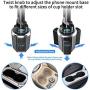 Car Cup Holder Phone Mount, Aufixy Upgrated Adjustable Automobile Universal Cup Phone Holder Smart Cell Phone Cradle Car Mount for iPhone 11 Pro/XR/XS Max/X/8/7 Plus/Samsung S10+/Note 9/S8 Plus etc