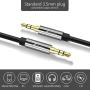 Cellularize Aux Cable [20ft/2 Pack, Black - 24K Gold Plated, Hi-Fi Sound Quality] 3.5mm Auxiliary Audio Cord Compatible with Car/Home Stereo, Samsung Smartphones, iPhone, iPod, iPad