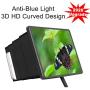 Mobile Phone Screen Magnifier Amplifier, Anzhee 2020 Newest Design 8" Curved 3D HD Anti-Blue Light Adjustable Foldable Cell Phone Screen Enlarger Compatible for iPhone Samsung & All Smart-Phone Video
