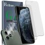 Ferilinso [4 Pack] Screen Protector for iPhone 11 Pro Max with 2 Pack Camera Lens Protector, 2 Pack Tempered Glass Film for iPhone 11 Pro Max 6.5 Inch