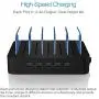 Multi Device Charging Station MSTJRY USB Charging Dock Switch Cell Phone 5 Port Charging Station Multiple Devices(Black, 5 Short Cables Included) Multi Device Charging Station MSTJRY USB Charging Dock Switch Cell Phone 5 Port Charging Station Multiple Devices(Black, 5 Short Cables Included)
