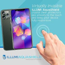 ILLUMI AquaShield Screen Protector Compatible with Apple iPhone 11 Pro (5.8 inch) (Compatible with Cases + Camera Lens)(2-Pack) No-Bubble High Definition Clear Flexible TPU Film