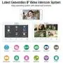 TMEZON 10" Wireless/Wifi IP Video Doorphone Intercom Doorbell System 2 Montior with 1200TVL Wired Doorbell Camera Night Vision, Remote unlock,Talk and view, Record,Snapshot via Smartphone