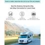 Cell Phone Signal Booster for RV, Motorhome, Car, Truck, Boats, Small Cabin & Camper Use, Multiple Band Repeater Kit for All Carriers LTE Voice Calls and Data, Supports Multi Devices