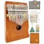 Crescendo & Co 17 Key Thumb Piano Kalimba Mbira made with natural Mahogany wood, portable with carrying case, tuning hammer, DIY decorative thread, Song Ebook, cleaning wipe, and decorative tassel. Crescendo & Co 17 Key Thumb Piano Kalimba Mbira made with natural Mahogany wood, portable with carrying case, tuning hammer, DIY decorative thread, Song Ebook, cleaning wipe, and decorative tassel.