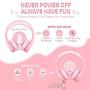 Picun Kids Bluetooth Headphones Safe Volume Limited 85dB 15 Hours Play Time Foldable Stereo Sound Headsets with Mic Wireless Headphones for Girls Children Computer Cell Phones Tablet School Game(Pink)