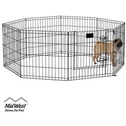 MidWest Homes for Pets Folding Metal Exercise Pen/Pet Playpen