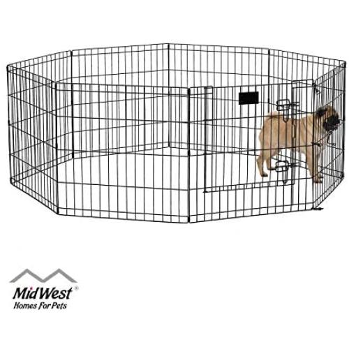 MidWest Homes for Pets Folding Metal Exercise Pen/Pet Playpen