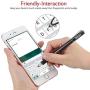 Capacitive Stylus Pen-Dinines Fine Point Stylus Touch Screen Pens for All Capacitive Cell Phones, Tablets, Laptops Bundle with 6 Replacement Tips (2 Pcs, Black/Rose)