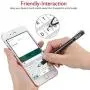 Capacitive Stylus Pen-Dinines Fine Point Stylus Touch Screen Pens for All Capacitive Cell Phones, Tablets, Laptops Bundle with 6 Replacement Tips (2 Pcs, Black/Rose)