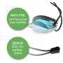 Anti-Fog Juniors Racing Swimming Goggles - by Proswims with Quick Adjustable Elastic Bungee Strap, Hard Case and Bonus Swim Goggles Microfiber Cleaning Cloth Anti-Fog Juniors Racing Swimming Goggles - by Proswims with Quick Adjustable Elastic Bungee Strap, Hard Case and Bonus Swim Goggles Microfiber Cleaning Cloth