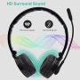 Bluetooth Headphones,YAMAY M20 Wireless Headphones with Microphone Hands Free Noise Cancelling Wireless Bluetooth Headset for Cell Phones (Lightweight Foldable On Ear Design Multi-point Connect)