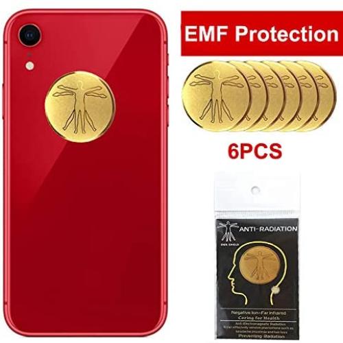 HUAGASION EMF Protection Cell Phone Sticker, 6Pcs -Anti Radiation Protector Sticker, iPad, MacBook, Laptop and All Electronic Devices