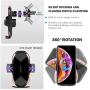 Wireless Charger Car Touch Sensing Automatic Retractable Clip Fast Charging Compatible for iPhone Xs Max/XR/X/8/8Plus Samsung S9/S8/Note 8