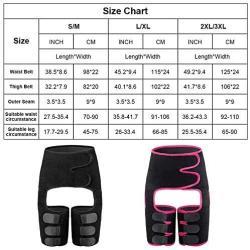 labato Waist Trainer for Women, Weight Loss Thigh Trimmer Butt Lifter Waist Trainer Belt Hip Raise Shaper Slimming Body Shaper Belt Sport Fitness Belt