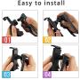 Cell Phone Holder Lazy Mobile Phone Mount Stand Universal Lazy Bracket Hanging On Neck DIY Free Rotating Multiple Functions(Black)