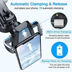 VANMASS Wireless Car Charger Mount, Automatic Clamping Qi 10W 7.5W Fast Charging Car Mount, Dashboard Air Vent Phone Holder Compatible with iPhone 11 Pro Max Xs X 8, Samsung S20 S10 S9 Note10