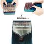 Moozica 17 Keys Kalimba Marimba, Solid Mahogany Wood Professional Thumb Piano Musical Instrument Gift (Mahogany-K17MB)