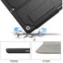 TSOMEI CASE - iPad 7th Generation (10.2 2019) Case - 7 Angles Stand + Industrial-Strength Magnets +Premium PU Leather + Pencil Holder + Credit Card Slot - Sleep/Wake Cover (Black)