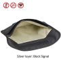 Faraday Bag, Wisdompro RFID Signal Blocking Bag Shielding Pouch Wallet Case for Cell Phone Privacy Protection and Car Key FOB (Black)