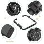 FeiyuTech AK Series Dual Handle Grip Set with 1/4 & 3/8 Inch Screw Hole Hot Shoe Mount Carbon Fiber for FeiyuTech AK Series AK2000 AK4000 Stabilizer Gimbal