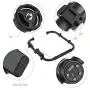FeiyuTech AK Series Dual Handle Grip Set with 1/4 & 3/8 Inch Screw Hole Hot Shoe Mount Carbon Fiber for FeiyuTech AK Series AK2000 AK4000 Stabilizer Gimbal
