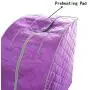 Smartmak Far Infrared Sauna, One Person at Home Portable Full Body SPA Tent with Heating Foot Pad and Portable Chair - Purple Smartmak Far Infrared Sauna, One Person at Home Portable Full Body SPA Tent with Heating Foot Pad and Portable Chair - Purple