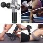 TOLOCO Massage Gun - T11 Pro Upgraded Handheld Muscle Deep Tissue Muscle Massager, Body Massager Sports Drill Portable Super Quiet Brushless Motor (Silver)