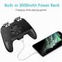 4 Trigger Mobile Game Controller with 3000mAh Power Bank and Cooling Fan for PUBG/Fotnite/Call of Duty Mobile Gaming Trigger Grip Gamepad Joystick for 4.7-6.5" iOS Android Phone -[Latest Version]