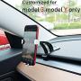 EVFIT Model 3 Model Y Phone Holder for Tesla Cell Phone Car Mount Universal Phone Holder Dashboard Compatible with iPhone X XS XR 8 8Plus iPhone 11 iPhone 11 pro max SE2 and Samsung S20 (Silver)