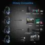 NiceWell Gaming Headset for Xbox One, PS4, PC, Gaming Headphones Wired with Microphone, LED Light, Stereo Sound, Noise-canceling, Over-Ear Soft Earmuffs and Adjustable Heanband NiceWell Gaming Headset for Xbox One, PS4, PC, Gaming Headphones Wired with Microphone, LED Light, Stereo Sound, Noise-canceling, Over-Ear Soft Earmuffs and Adjustable Heanband