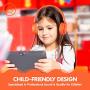 ONTA gorsun Foldable On Ear Audio Adjustable Lightweight Headphone for chlidren Cellphones Smartphones iPhone Laptop Computer Mp3/4 Earphones (Orange)